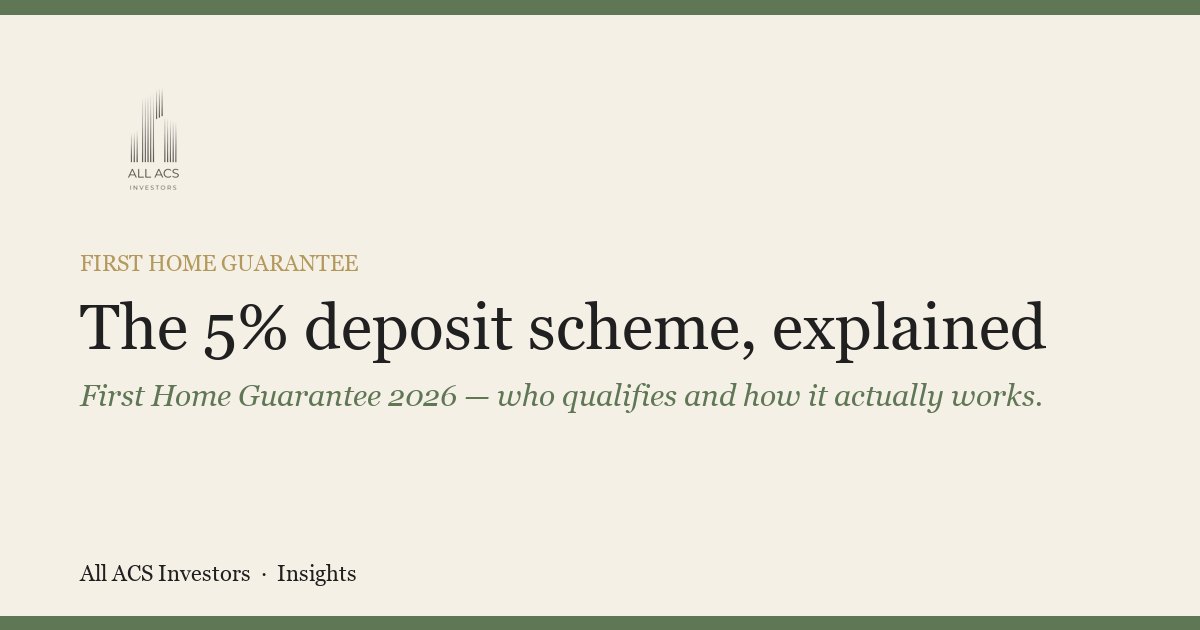 First Home Guarantee 2026 scheme explained — 5% deposit no LMI Brisbane